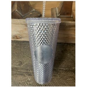 Starbucks silver diamond tumbler: brand new, never used.